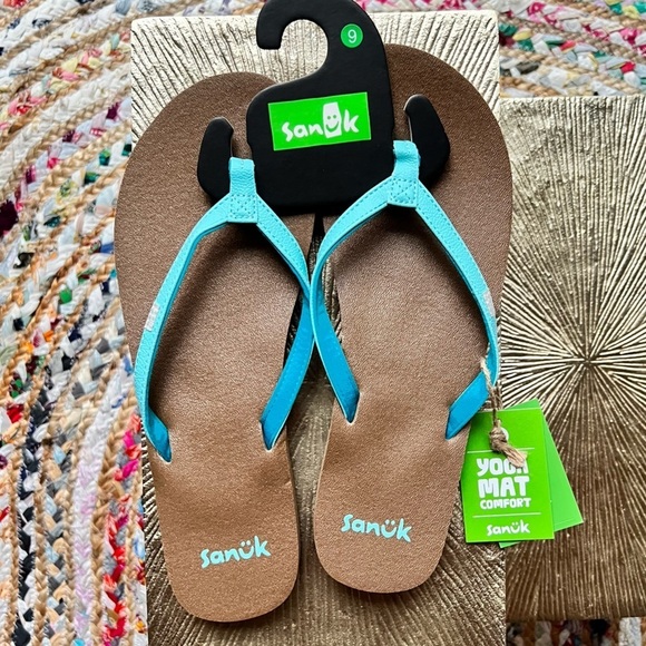 Sanuk Shoes - Sanuk [NWT Sz 9] Cosmic Joy Yoga Mat Flip Flops